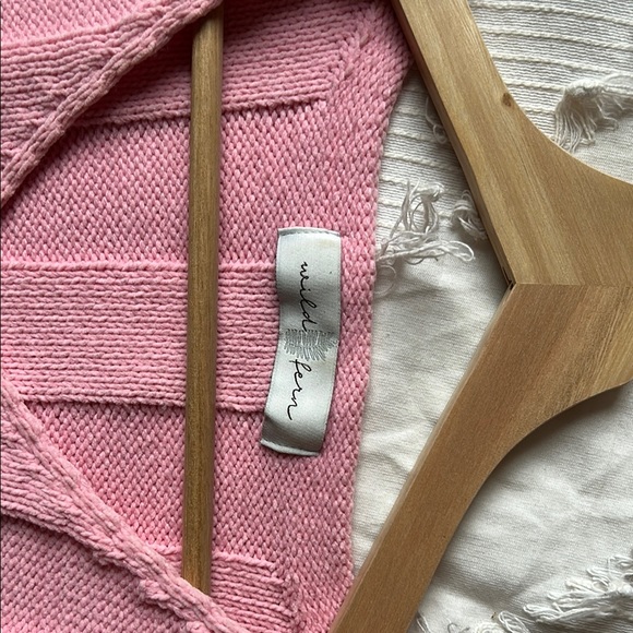 Pink Ribbed Knit Sweater - Picture 2 of 4